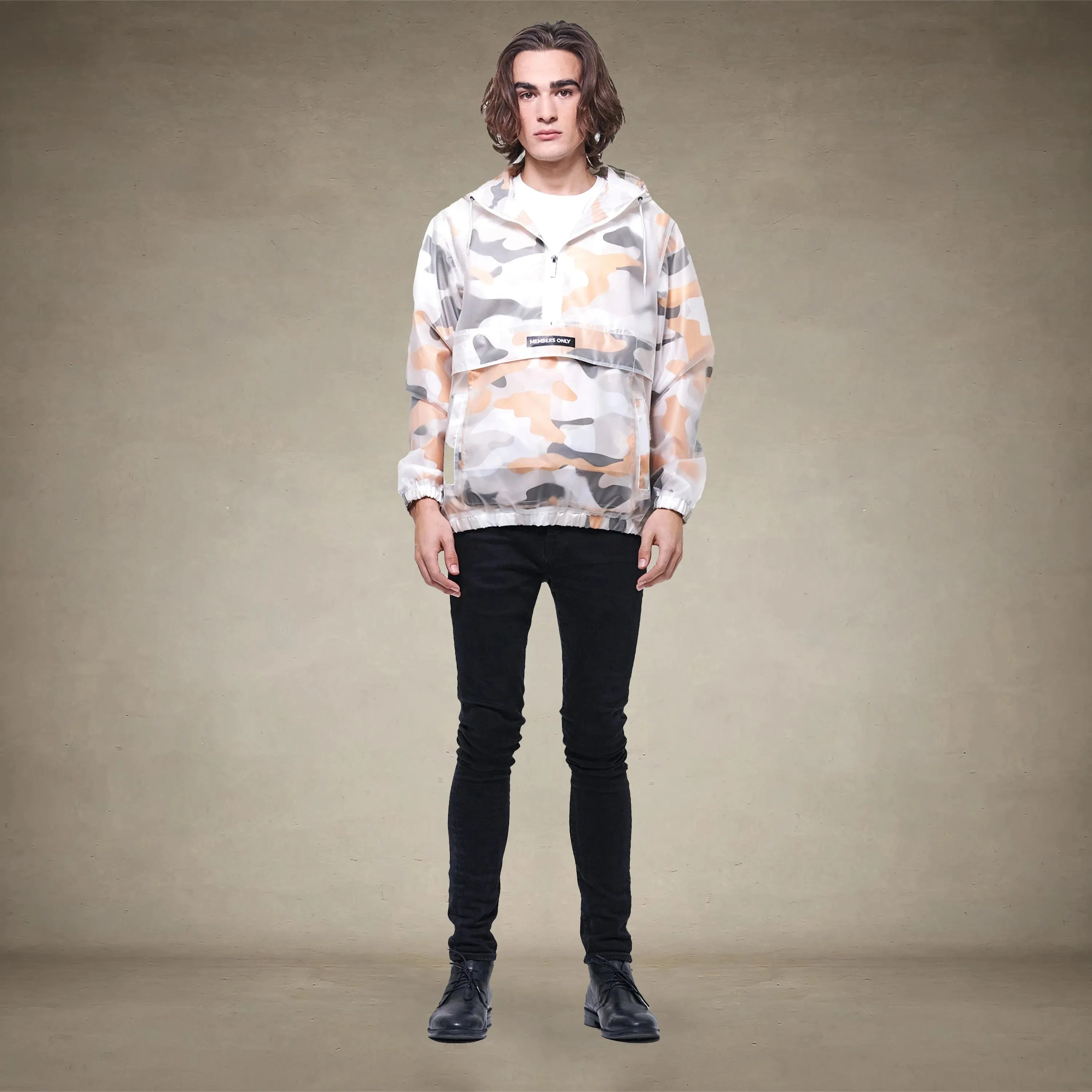 Men's Printed Camo   Translucent Layering Jacket