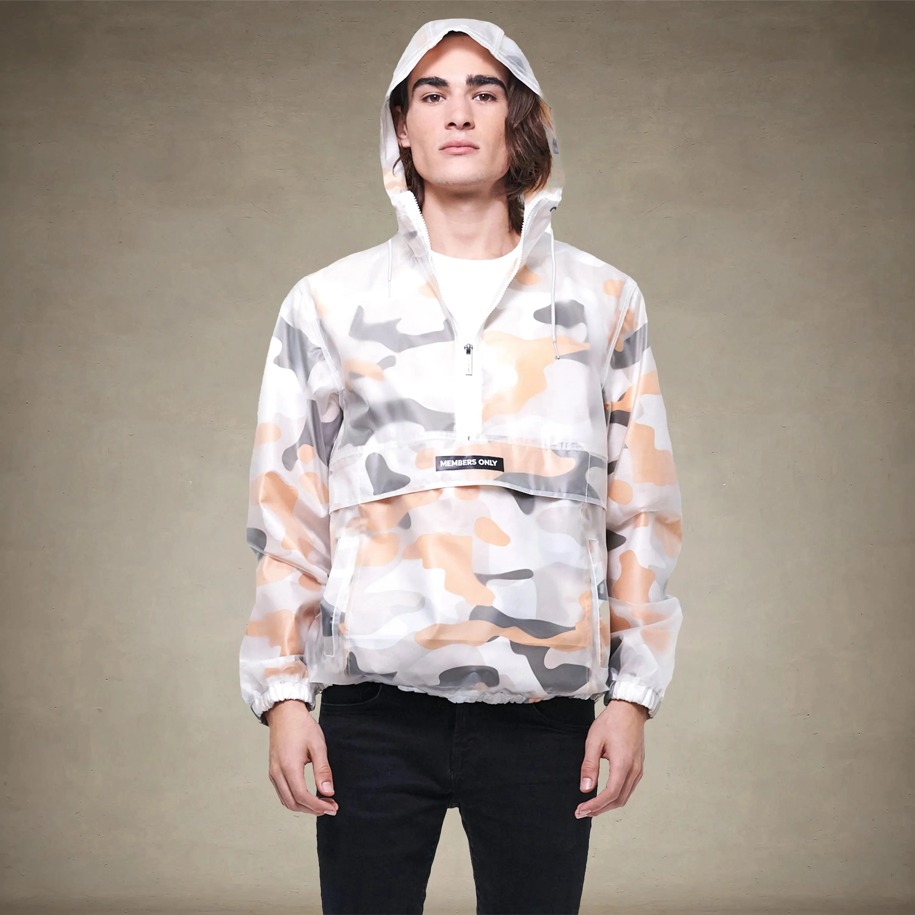 Men's Printed Camo   Translucent Layering Jacket