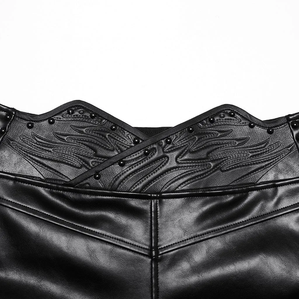 Men's Punk Printed Waistband Pants