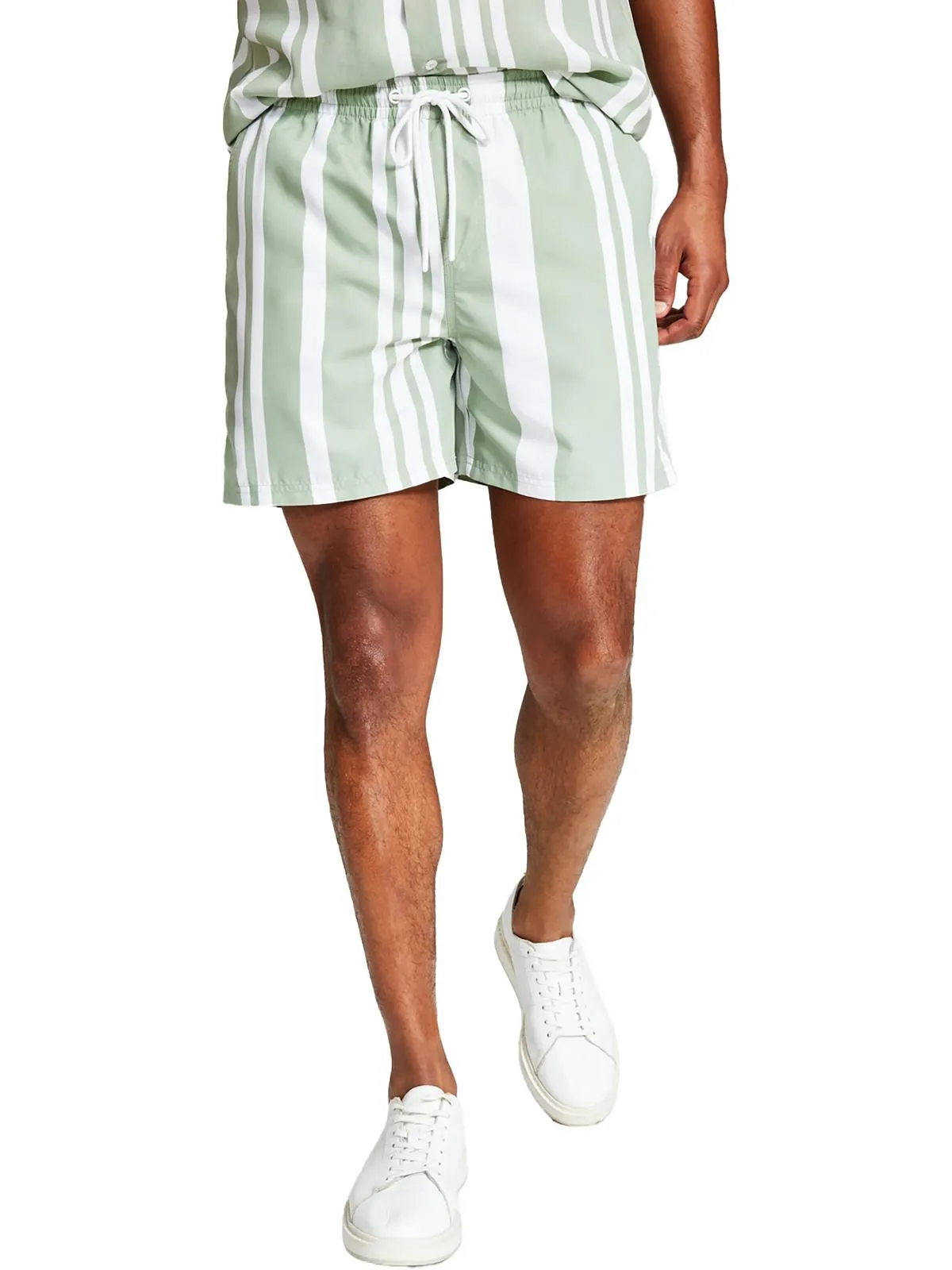 Mens Regular Fit Drawstring Flat Front