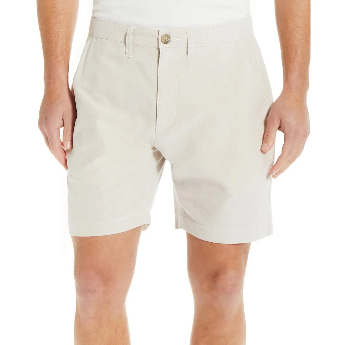 Mens Stretch Cotton Flat Front