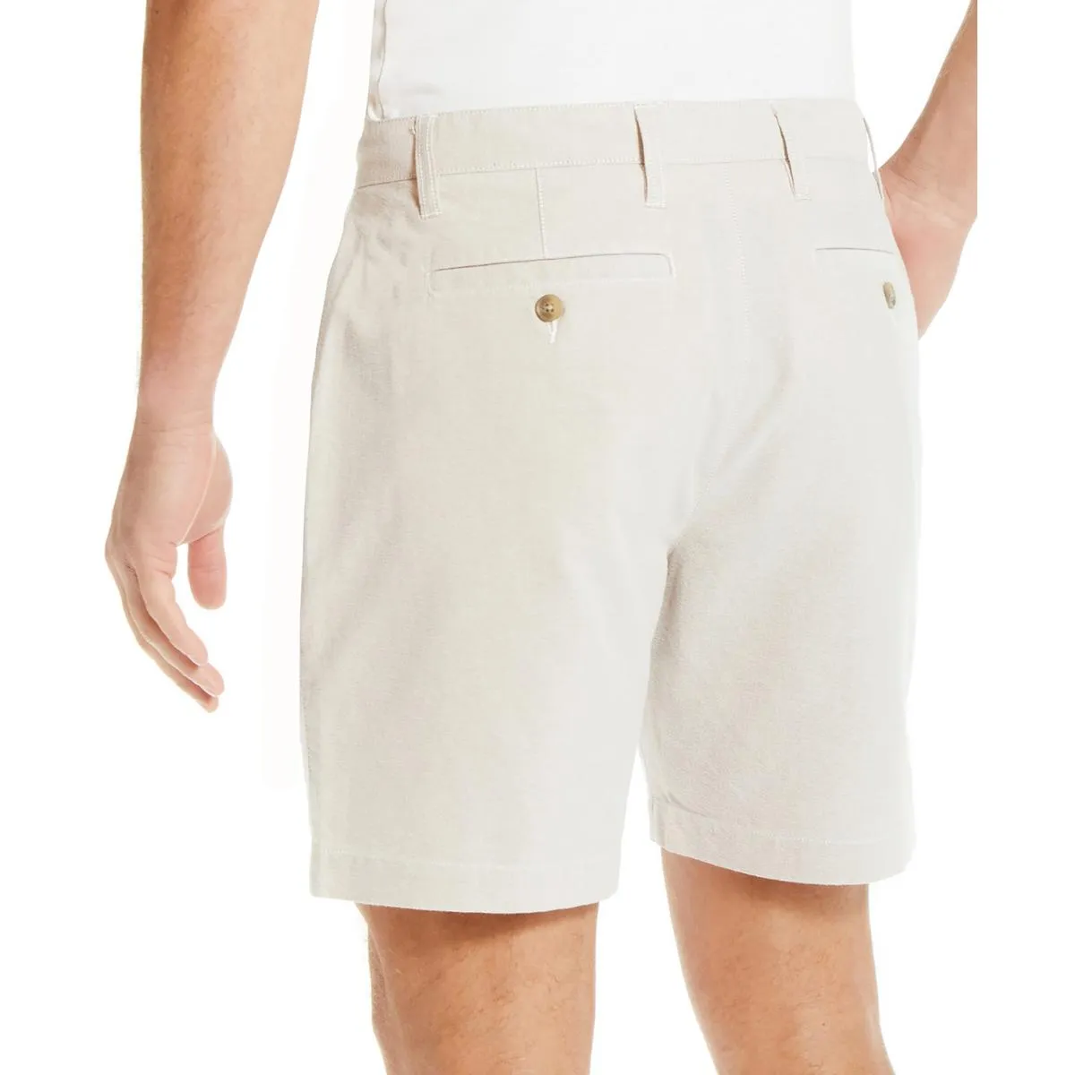 Mens Stretch Cotton Flat Front