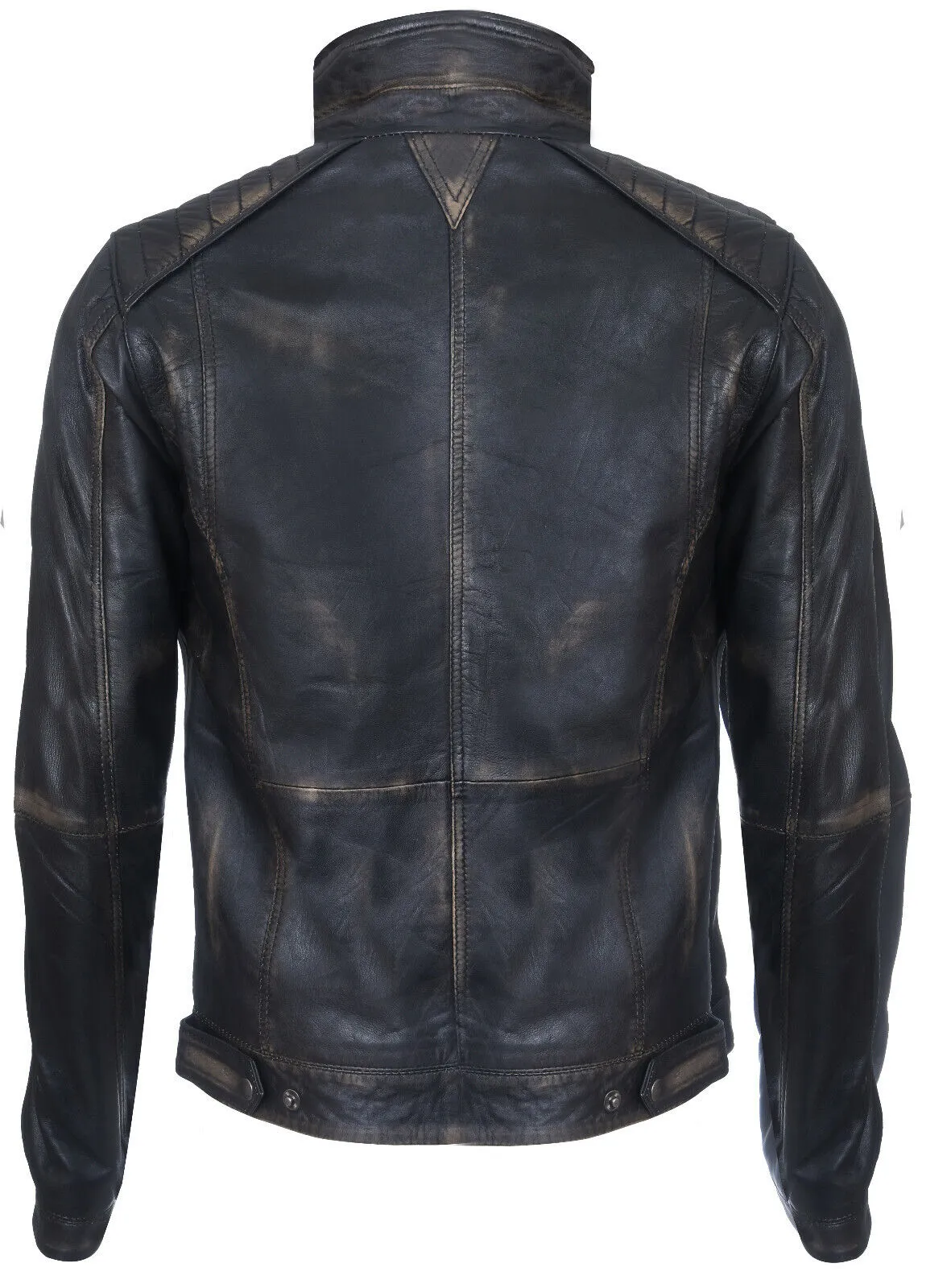 Men's Vintage Leather Biker Jacket-Cape Town