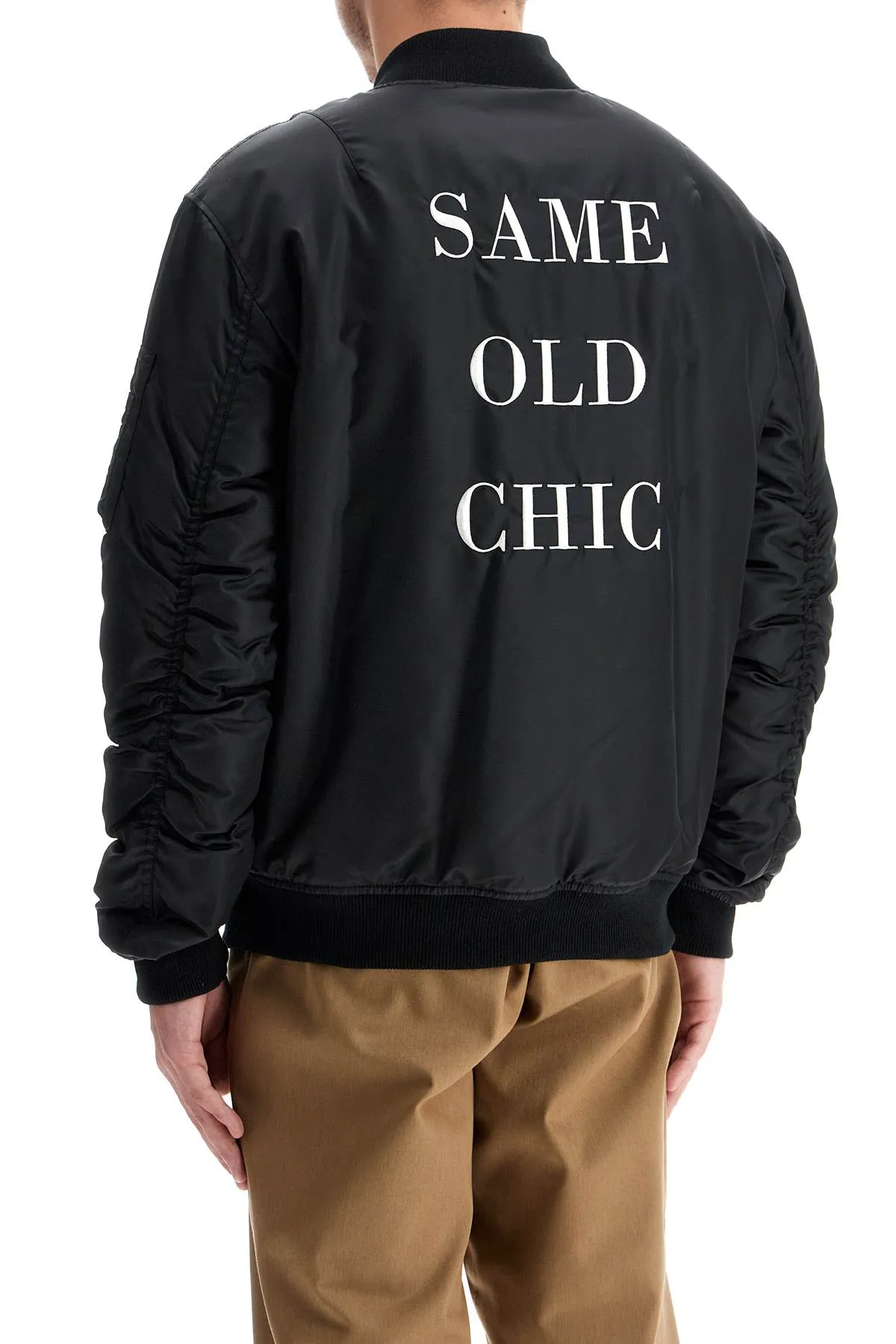 Moschino Men's "Bomber Jacket With Time