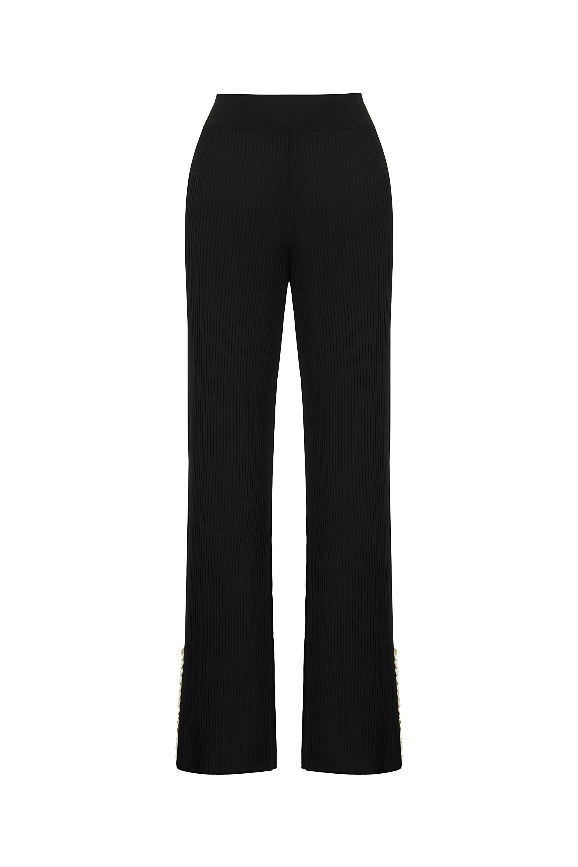 Mother of Pearl Beaded Knit Pants