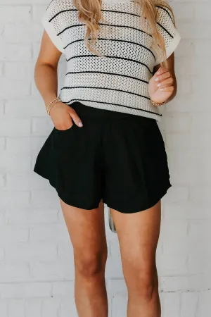 Mylah Flared Linen Shorts