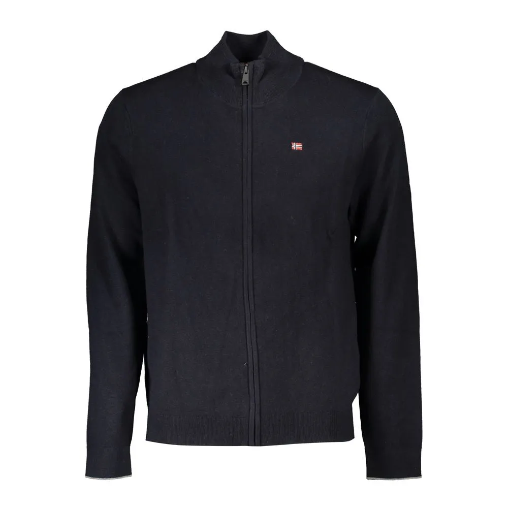 Napapijri Elegant Long Sleeve Zip Cardigan in Men's