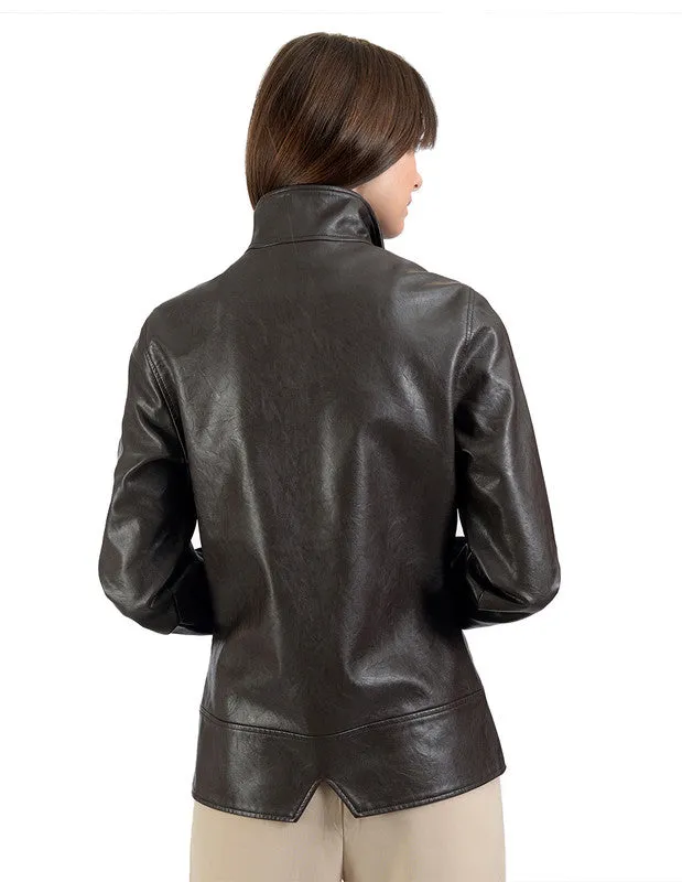 Nine West Women's Classic Zipper Jacket
