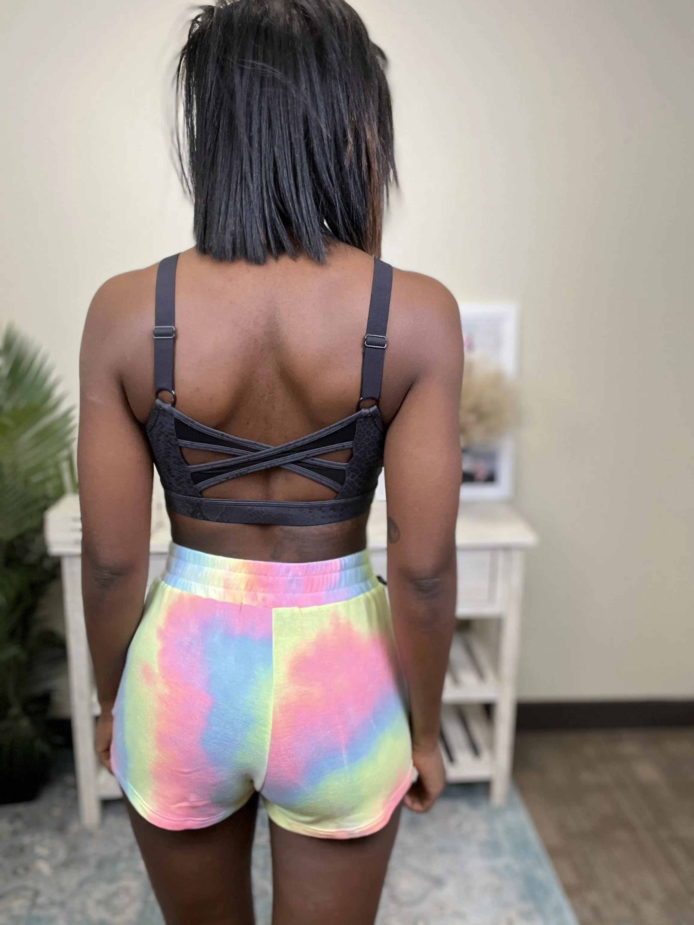 Peace and Love Women's Tie Dye Knit Shorts