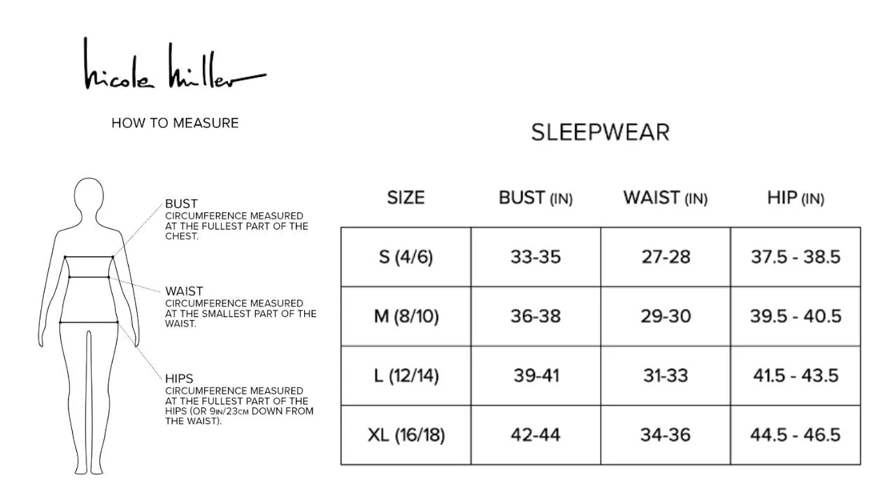 Peached Jersey Three-Piece Sleepwear Set In Black