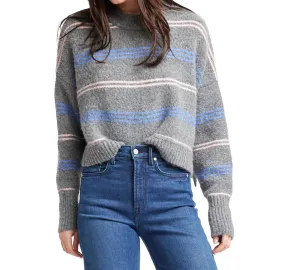 Pink/blue Striped Rya Sweater