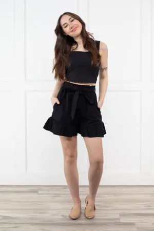 Plastic Hearts Women's Ruffle Paper Bag Shorts