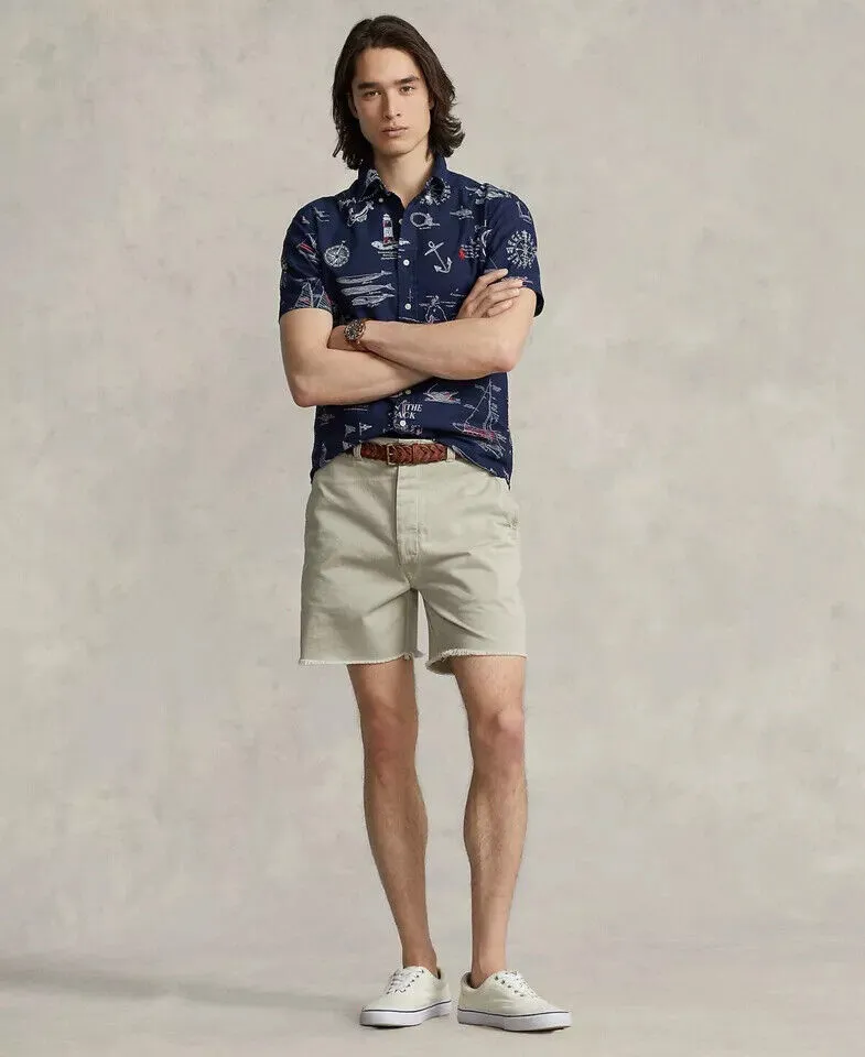 Polo Ralph Lauren Chino Shorts Men's 6" Burroughs Relaxed Fit Khaki Beige MXX151
