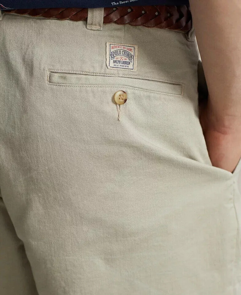 Polo Ralph Lauren Chino Shorts Men's 6" Burroughs Relaxed Fit Khaki Beige MXX151