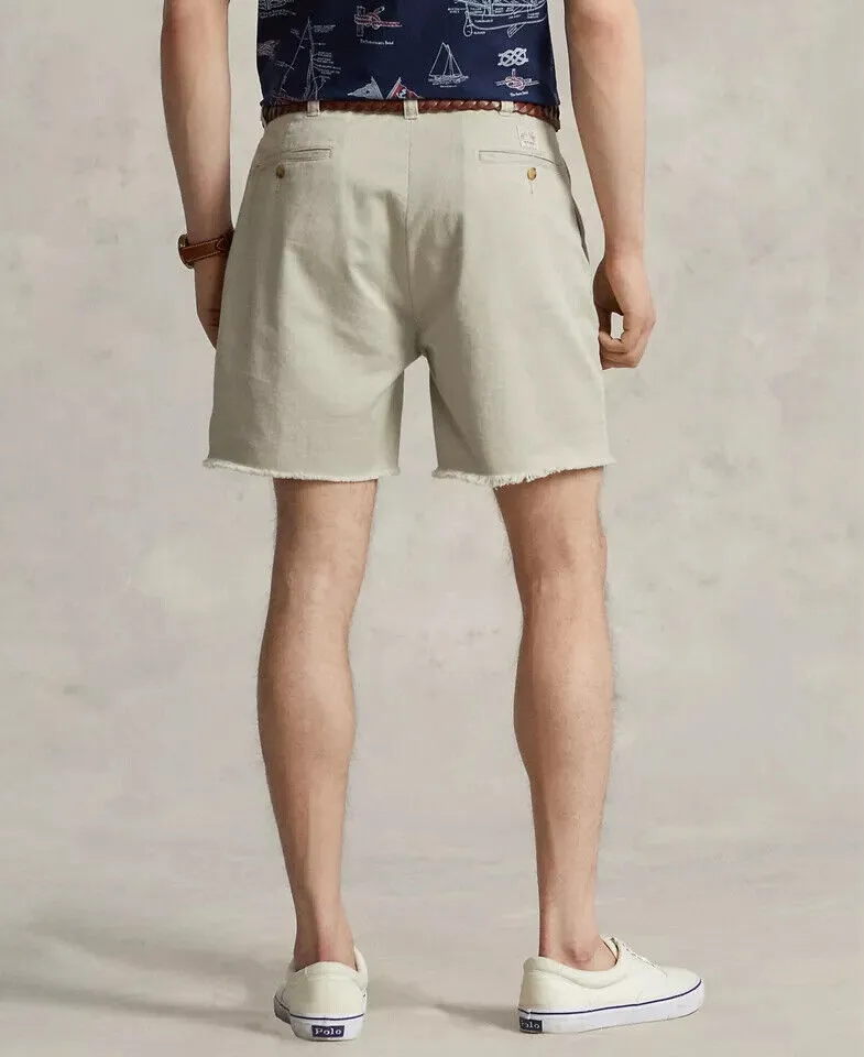 Polo Ralph Lauren Chino Shorts Men's 6" Burroughs Relaxed Fit Khaki Beige MXX151
