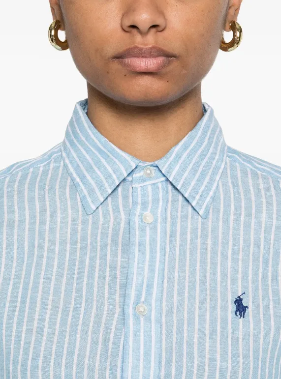 Polo Ralph Lauren Classic Fit Striped Linen Shirt