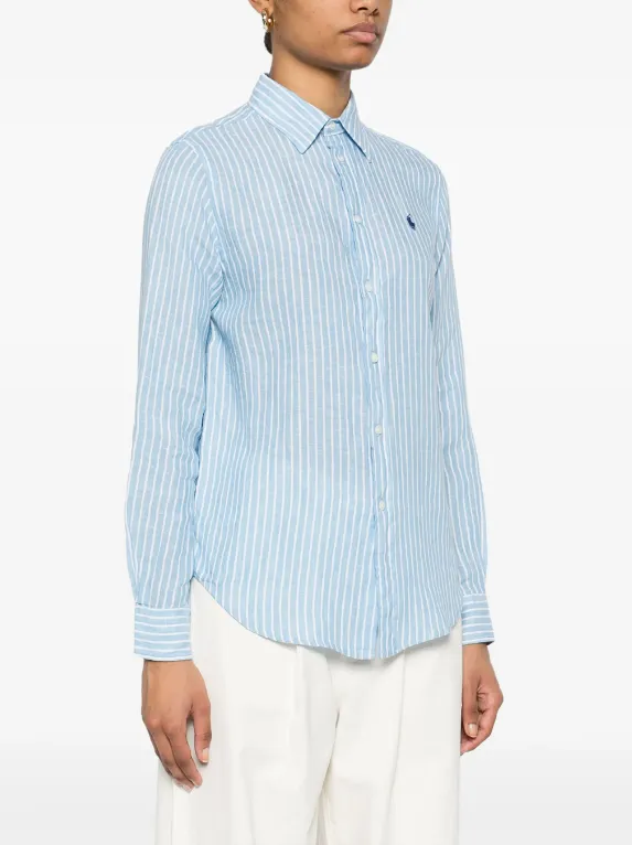 Polo Ralph Lauren Classic Fit Striped Linen Shirt