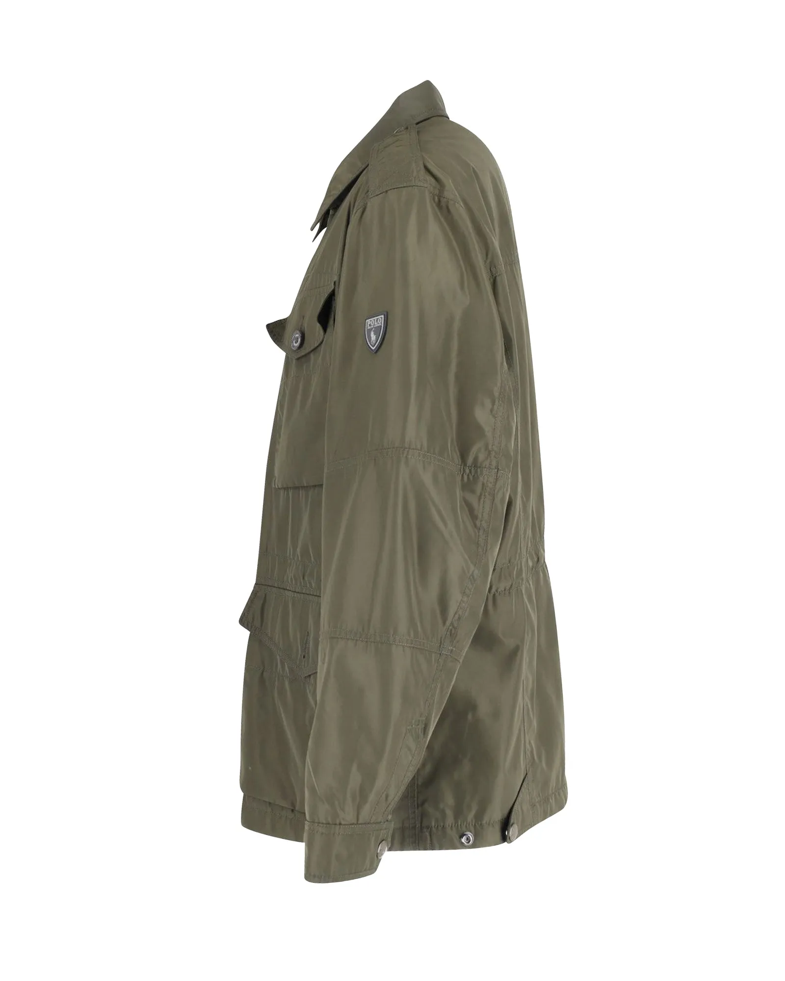 Polo Ralph Lauren Field Jacket in Khaki Green Polyester