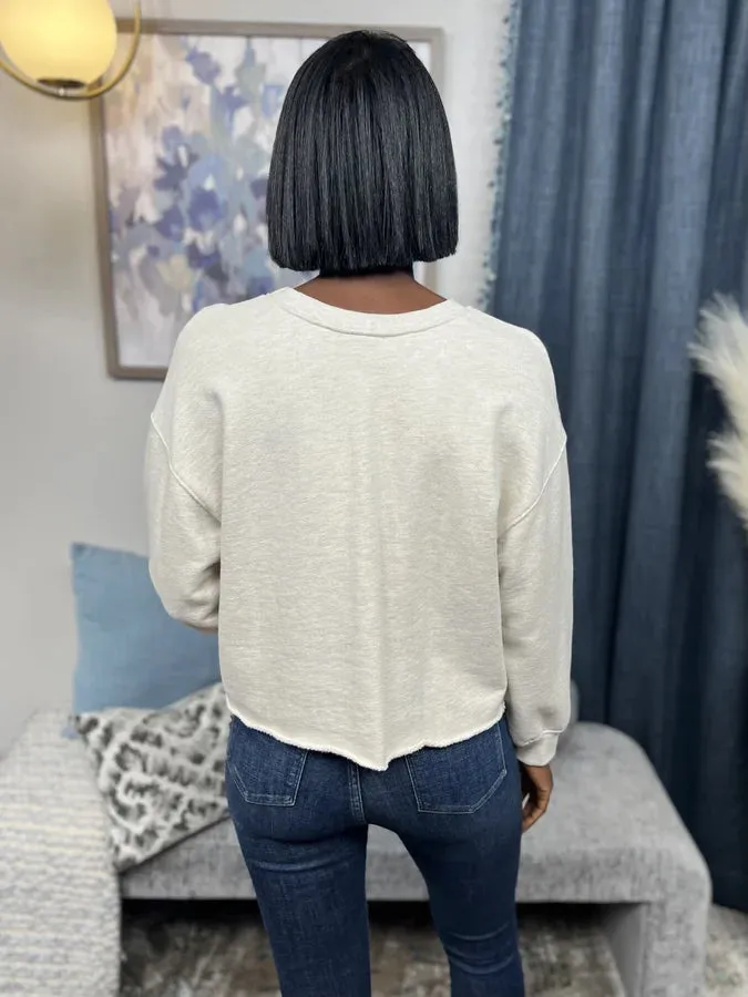 Premium Enchanted Moonlight Women's Oversized Cropped Sweatshirt * Final Sale*