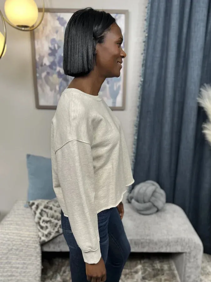 Premium Enchanted Moonlight Women's Oversized Cropped Sweatshirt * Final Sale*