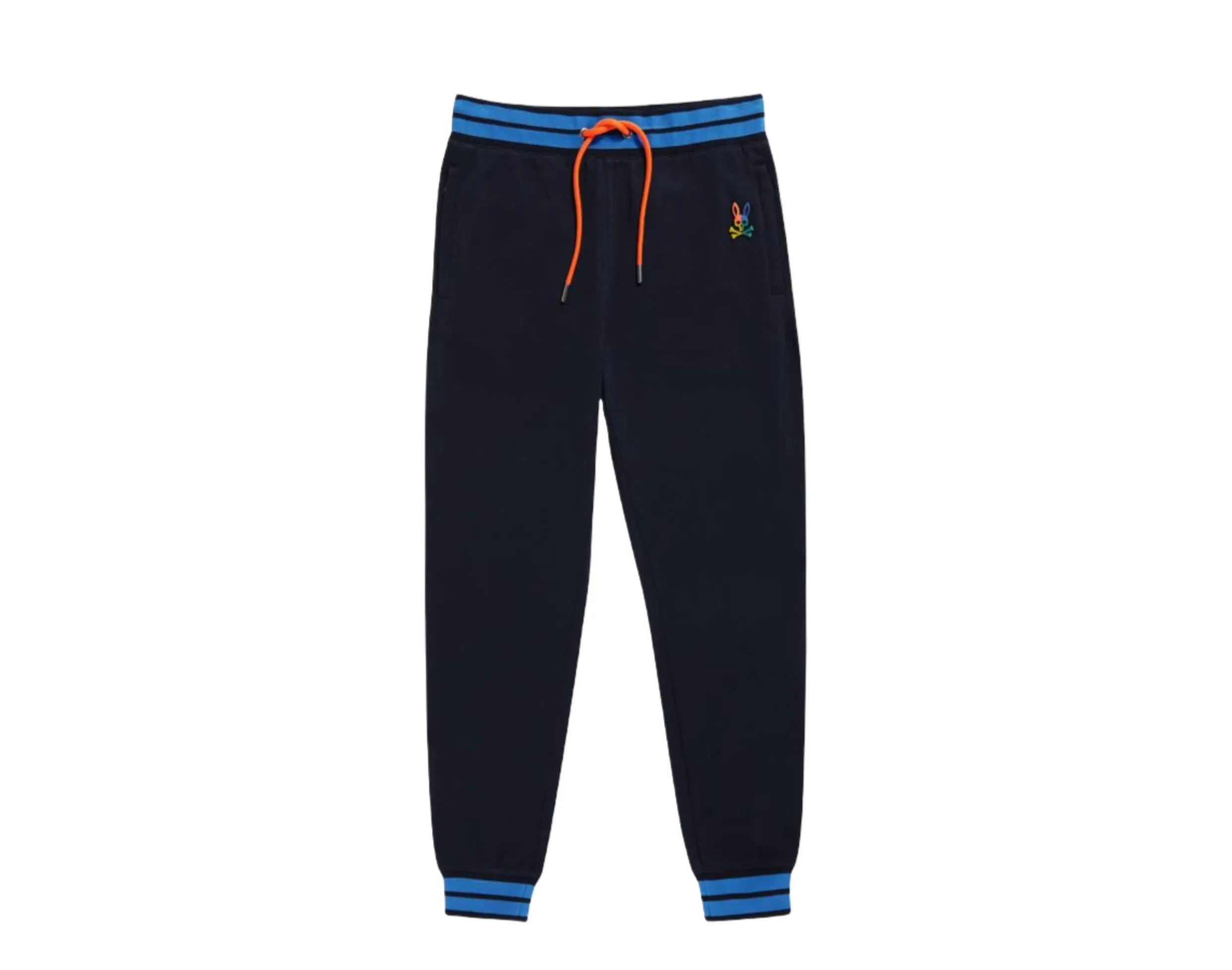 Psycho Bunny Warwick Color-Block Logo Navy Pants B6P112Q1FT-NVY