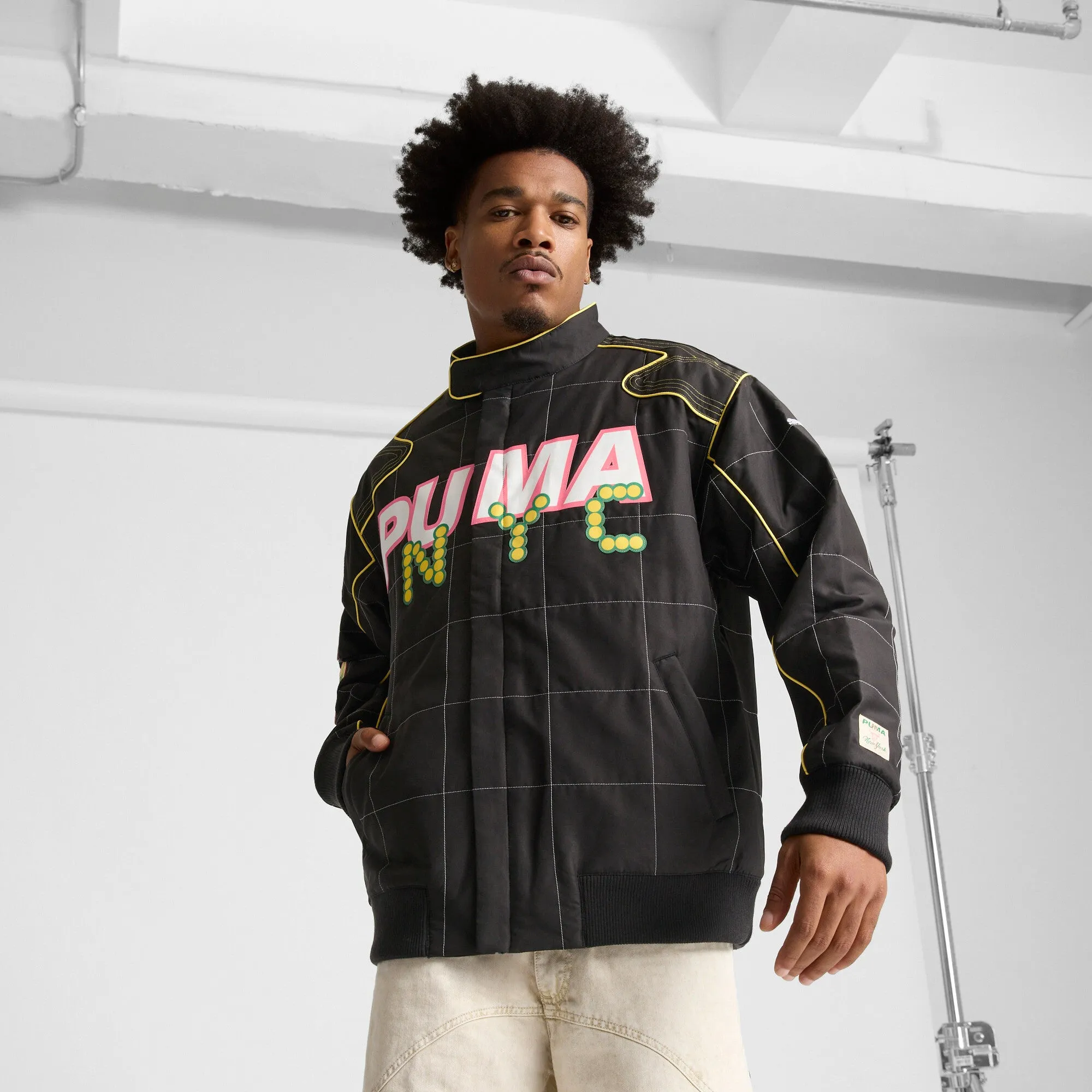 PUMA ARCHIVE SEASONAL Bright Lights NYC Flagship Relaxed Racer Jacket