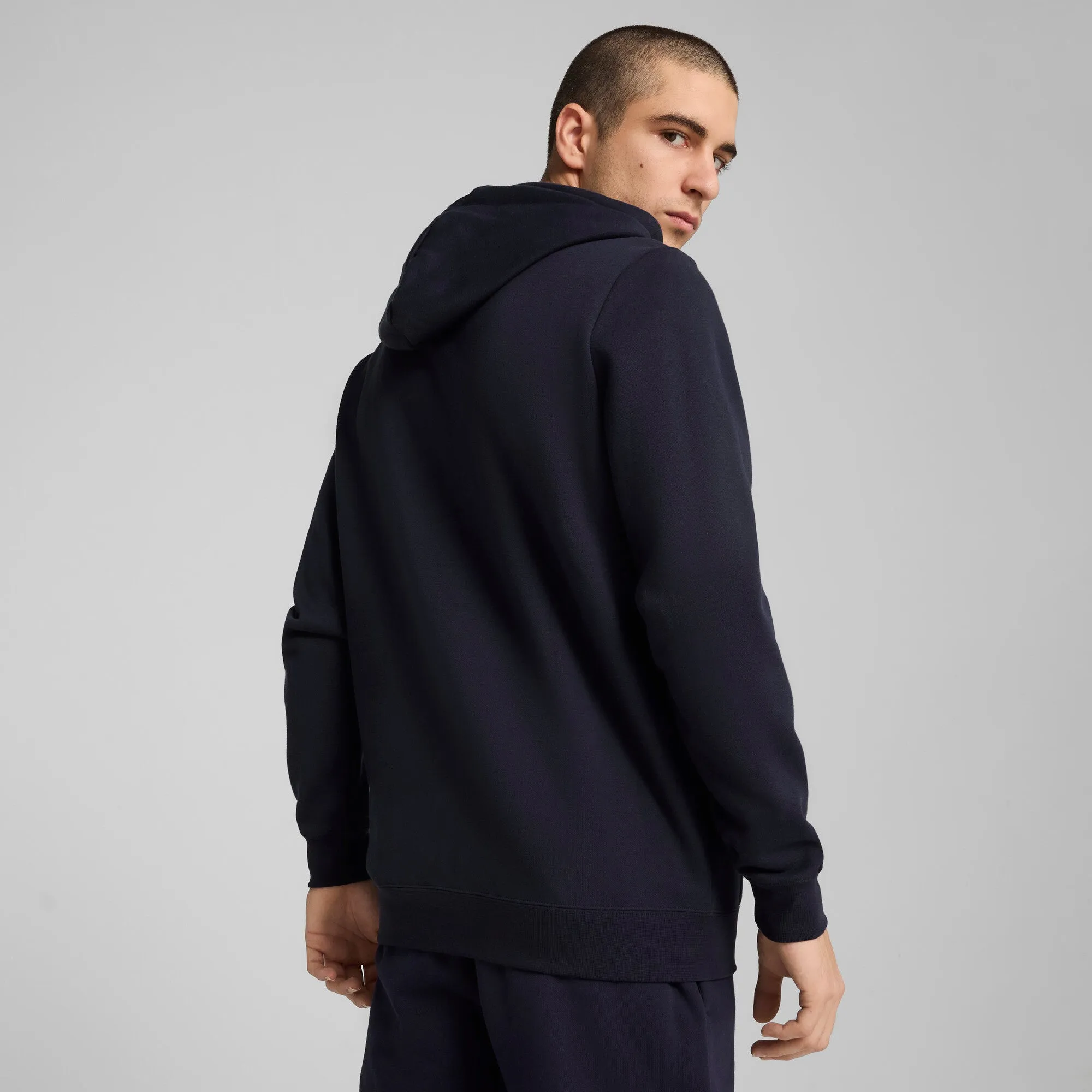 PUMA Men's Essentials 2 Colour Small No. 1 Logo Full-Zip Hoodie Men