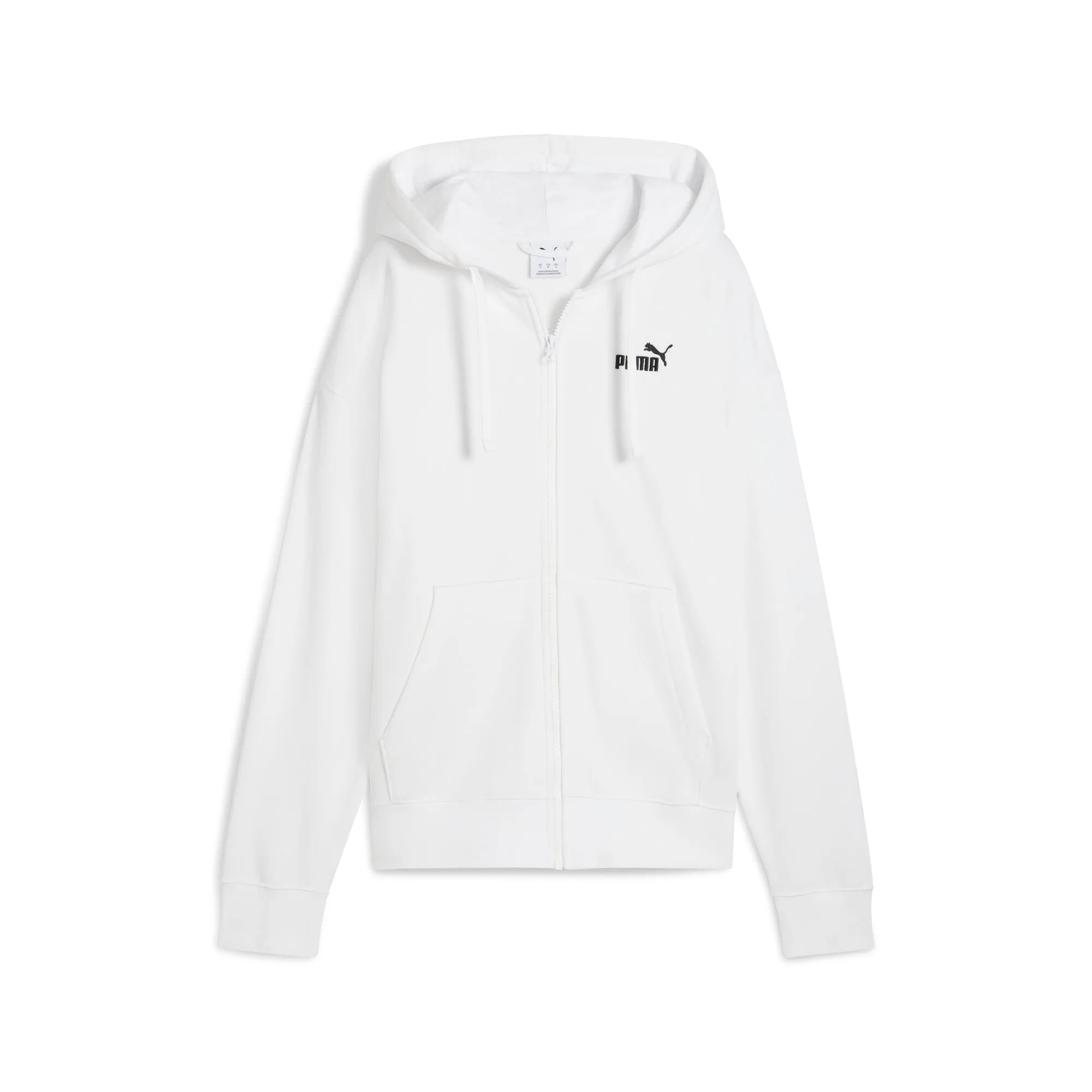 PUMA Women's Essentials Small No. 1 Logo Fleece Comfort Full-Zip Hoodie