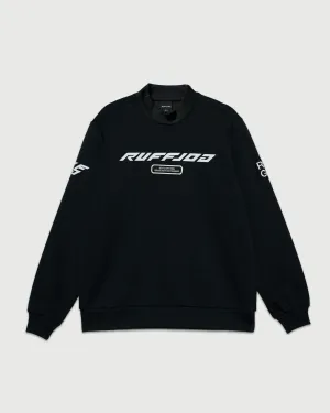 RACING LOGO L/S MOCK NECK SHIRTS BLACK