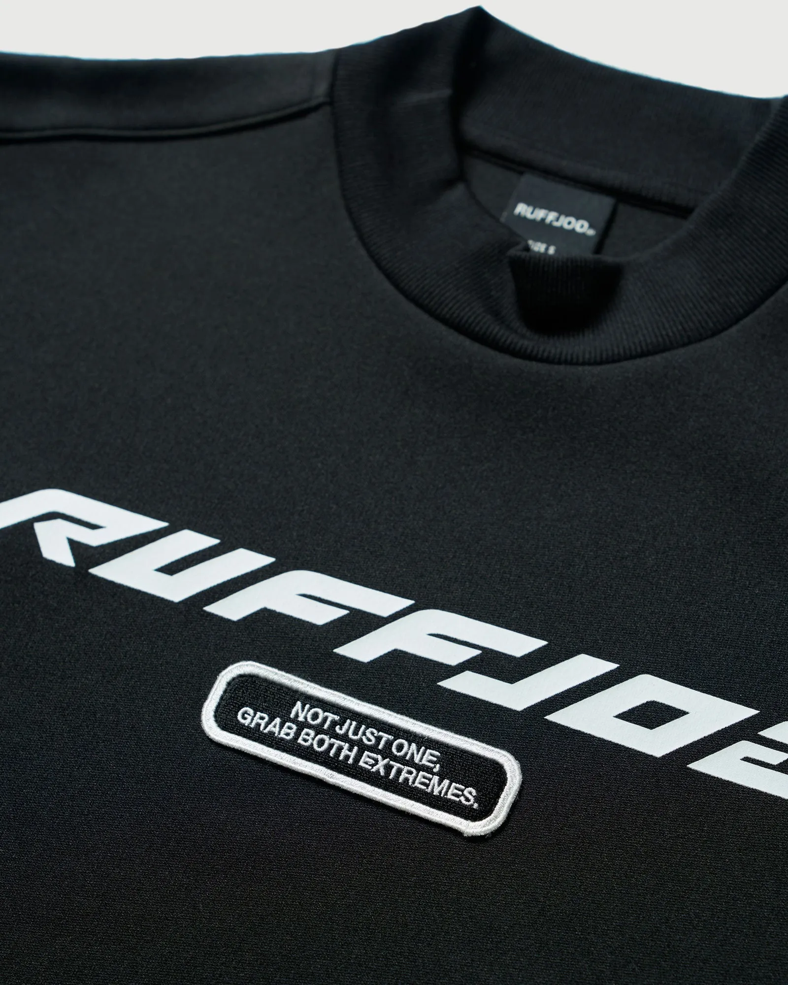 RACING LOGO L/S MOCK NECK SHIRTS BLACK