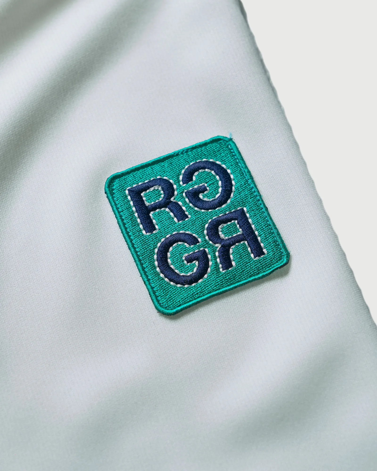 RACING LOGO L/S MOCK NECK SHIRTS WHITE