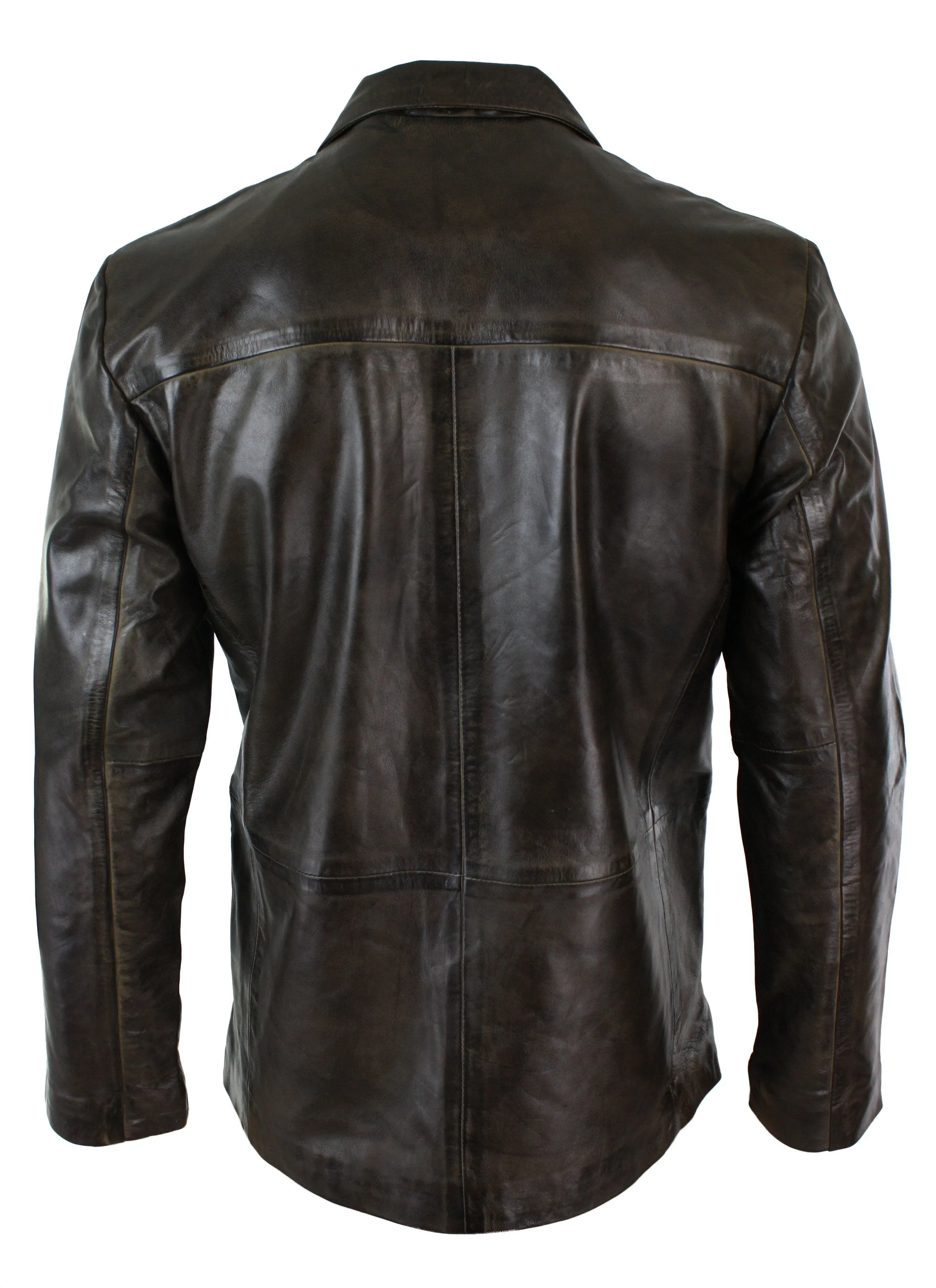 Real Leather Smart Casual Blazer