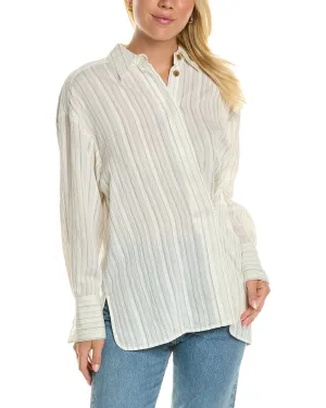 Rebecca Taylor Rumpled Stripe Shirt