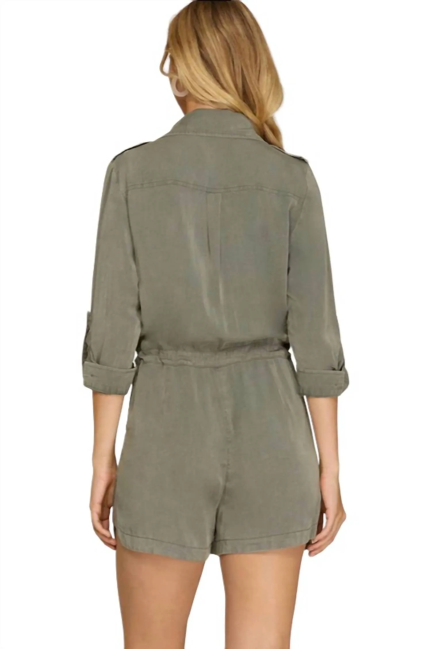 Reese Romper In Olive