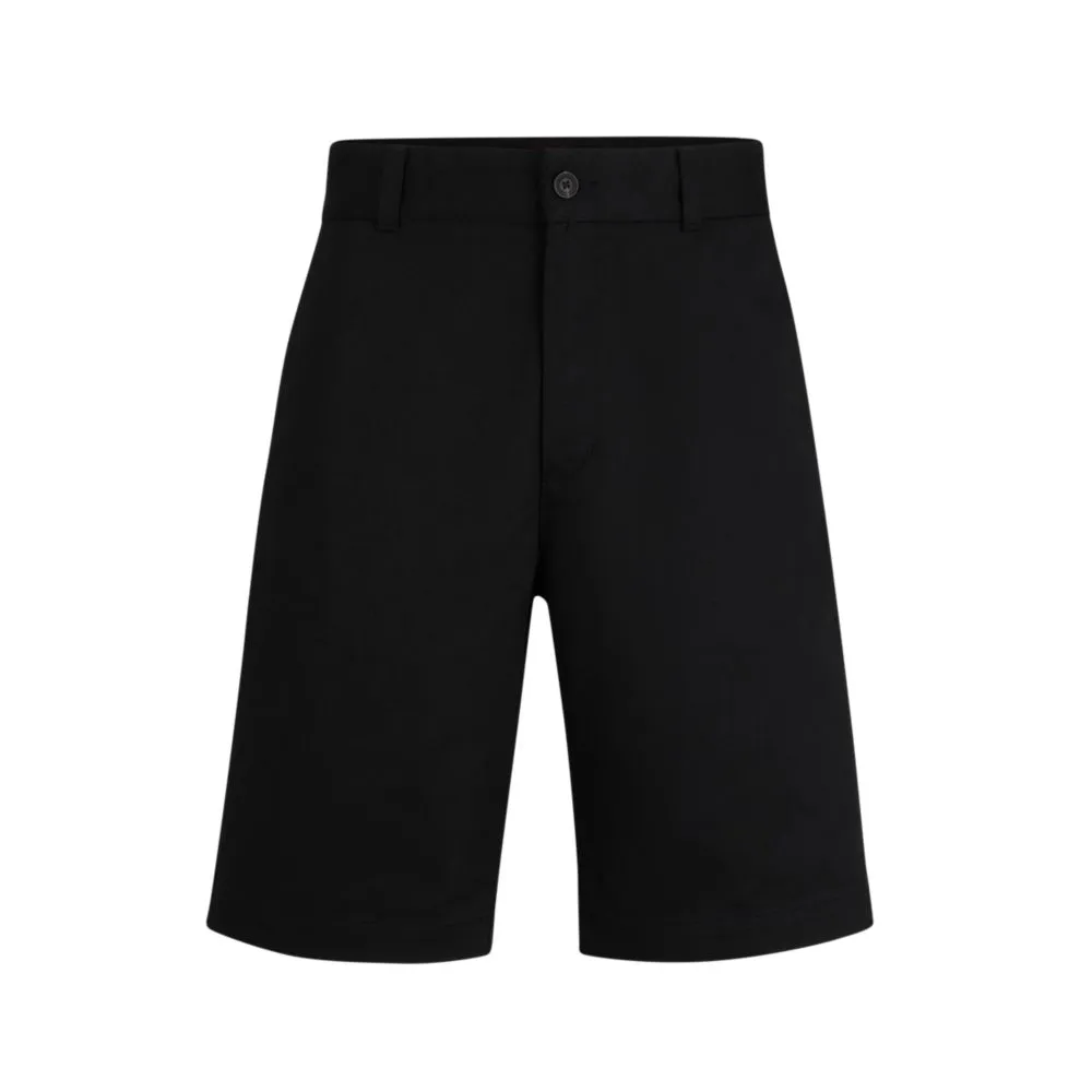 Regular-fit shorts with slim leg and buttoned pockets