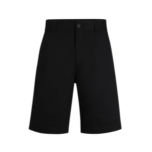 Regular-fit shorts with slim leg and buttoned pockets