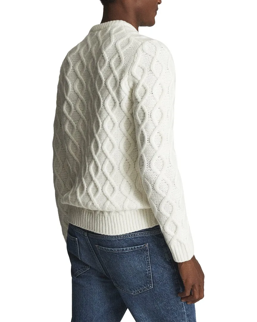 Reiss Louie Alpaca & Wool-Blend Chunky Cable Crewneck Sweater
