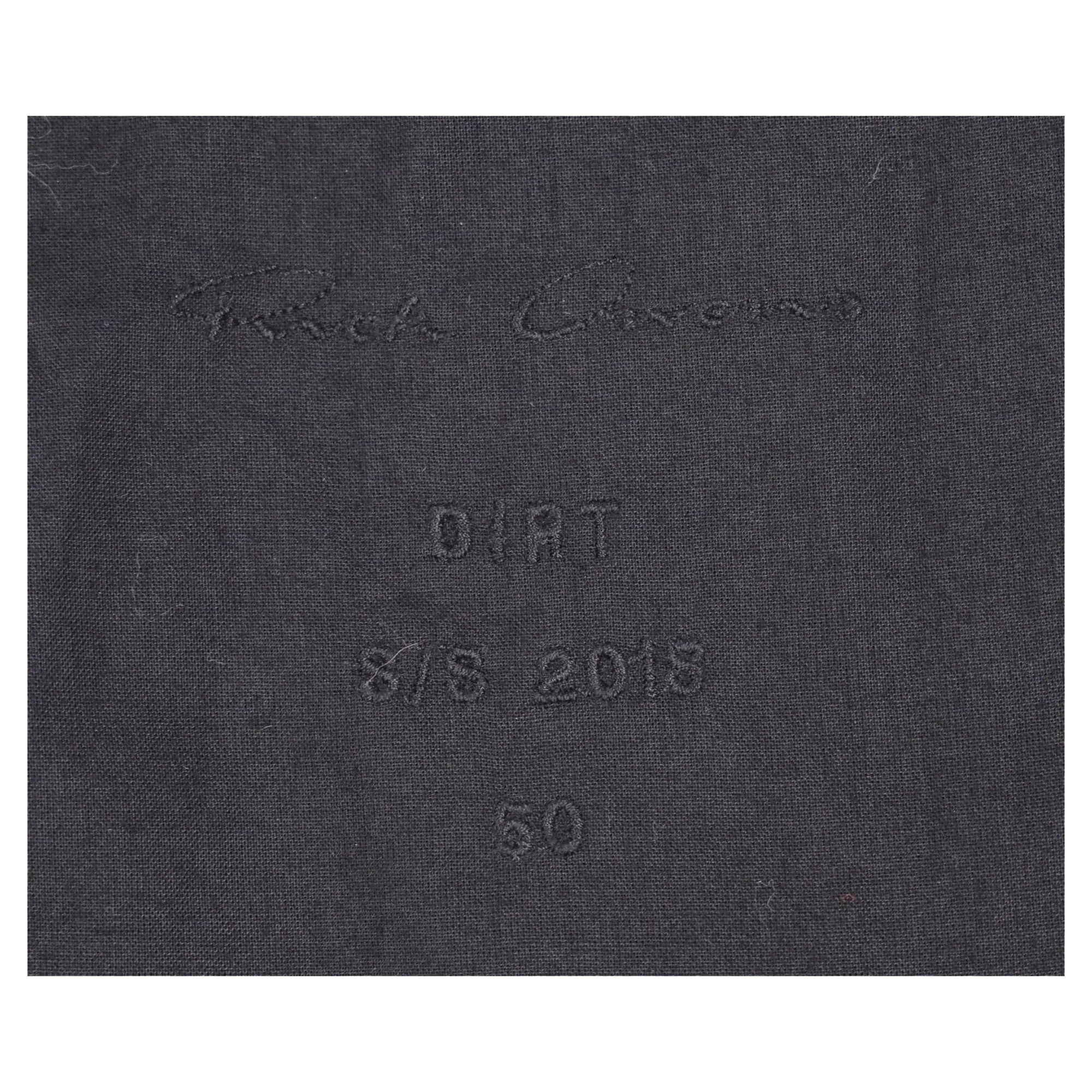 Rick Owens Zipped Bomber Jacket with Arm Pocket in Black Cotton