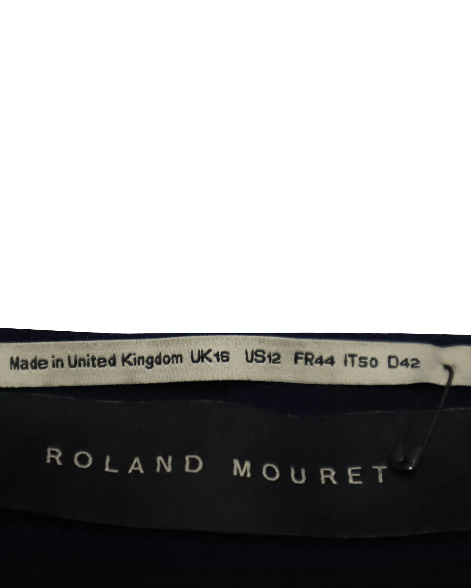 Roland Mouret Wide Leg Trousers in Blue Wool