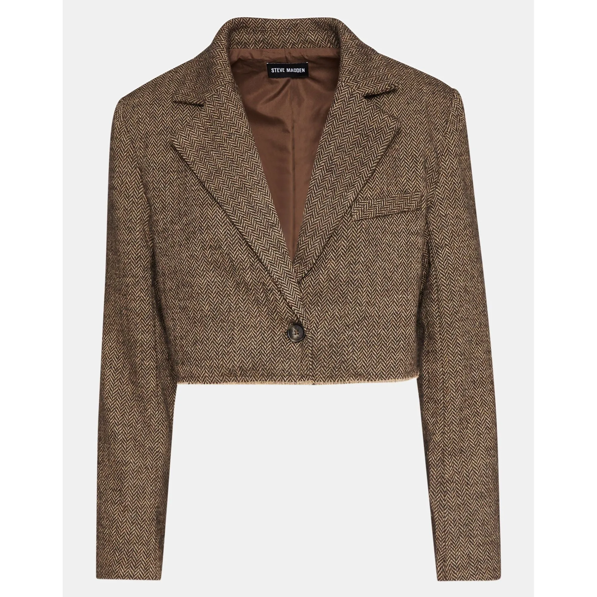 Rupi Cropped Blazer Brown