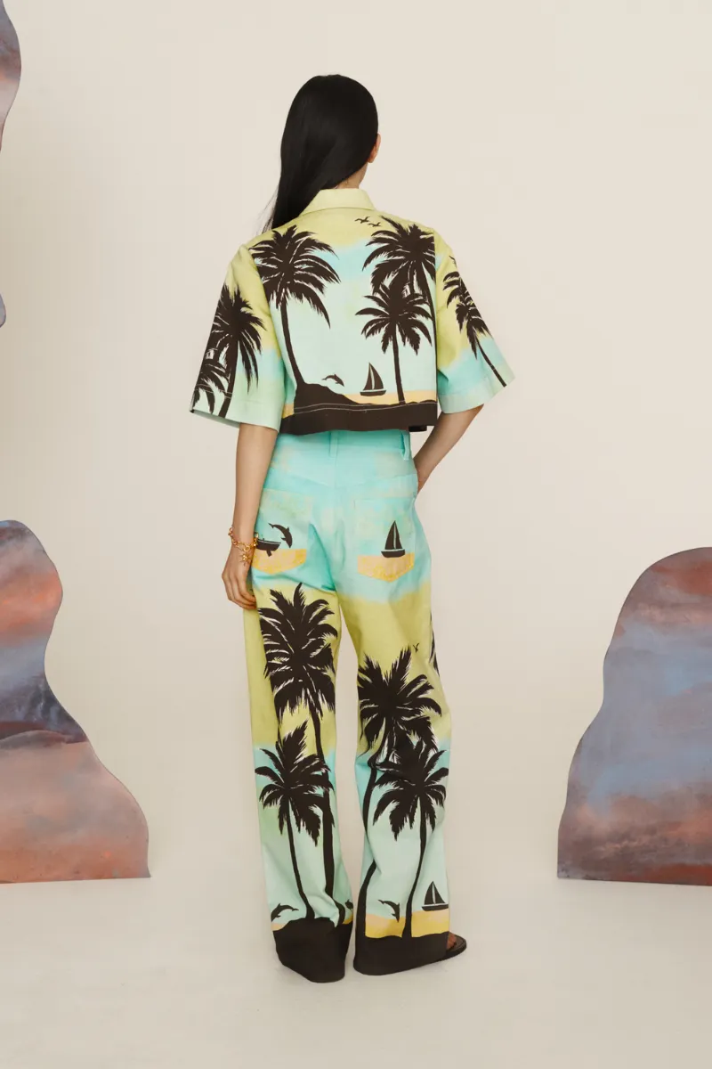 Sail Away Cropped Shirt