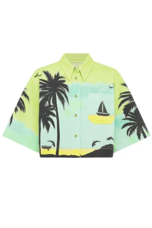 Sail Away Cropped Shirt