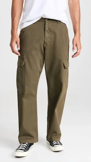 Santo Herringbone Trouser In Khaki