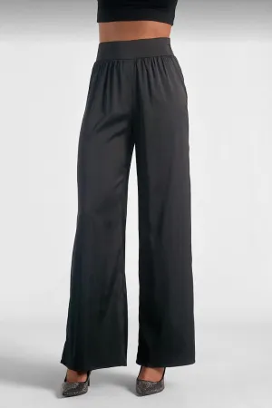 Satin Pants In Black