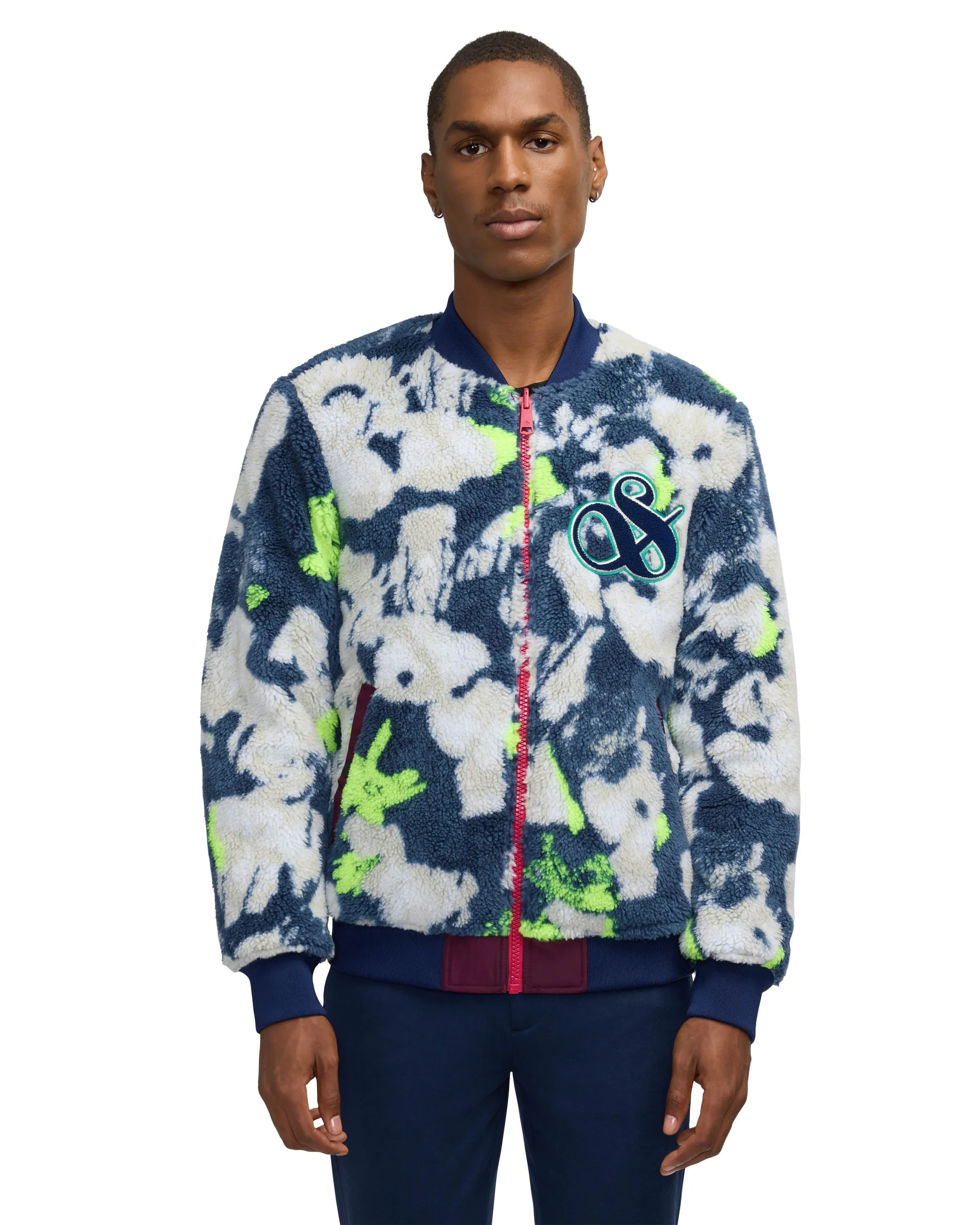Scotch & Soda Men's Evlon Reversible Varsity Bomber Jacket