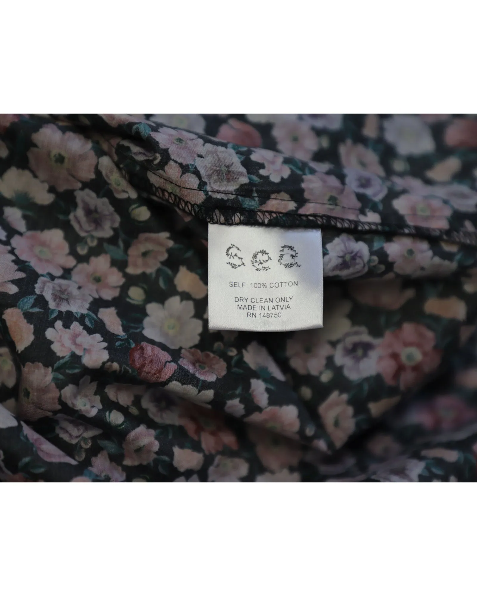 Sea New York Leslie Peter Pan Collar Top in Multicolor Cotton