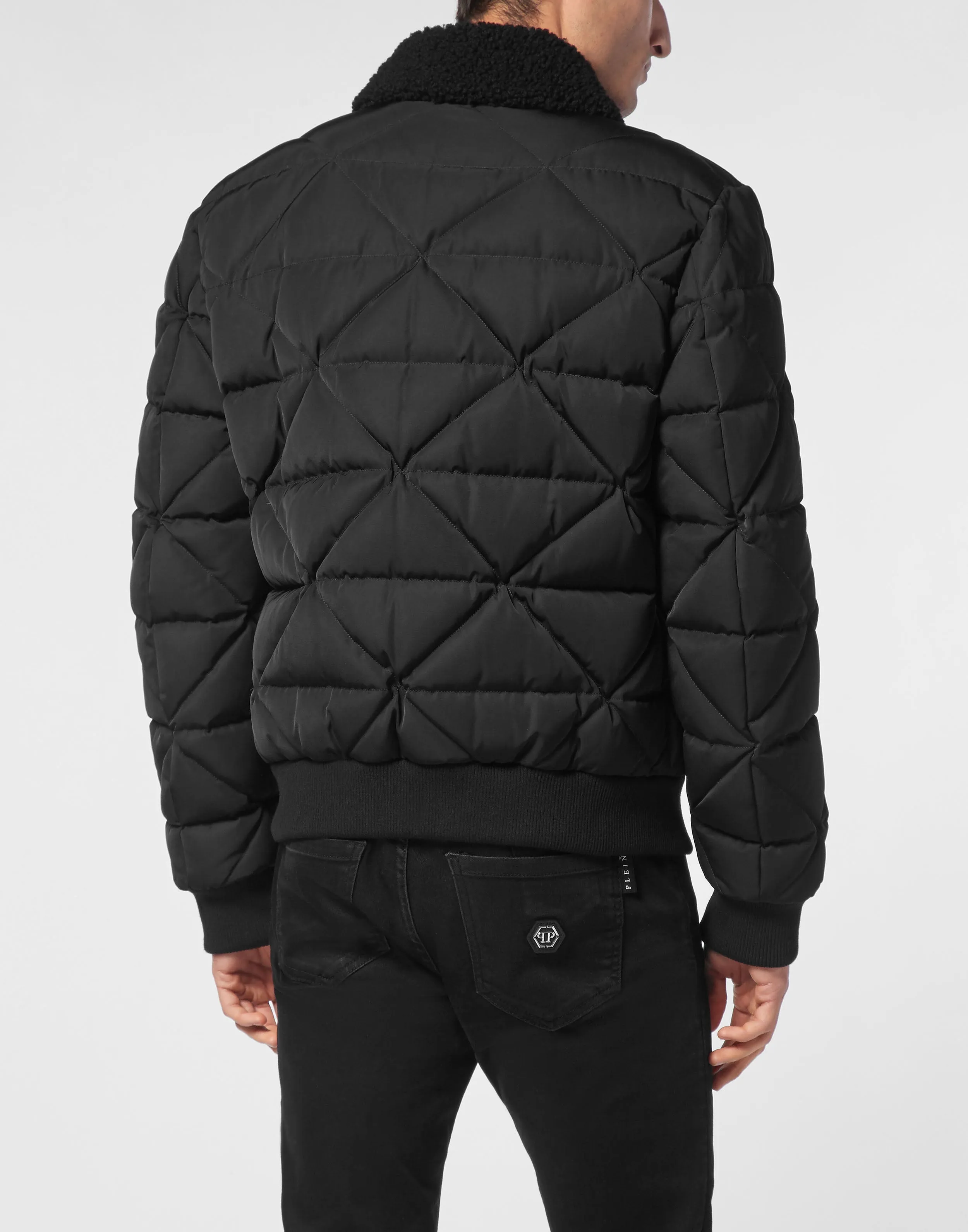 Shearling Nylon Padded Jacket