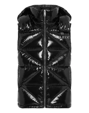 Sleeveless Jacket Hexagon
