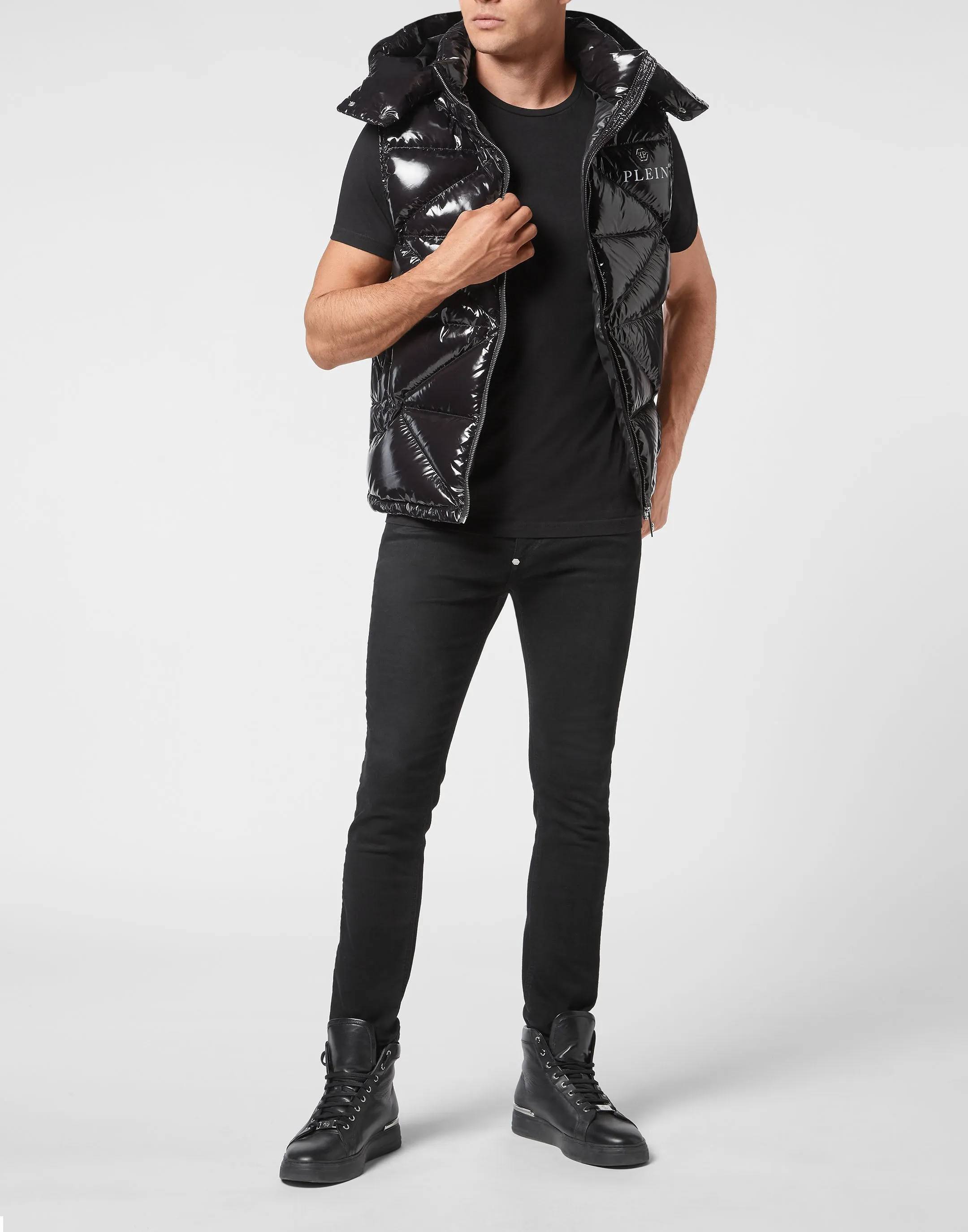 Sleeveless Jacket Hexagon