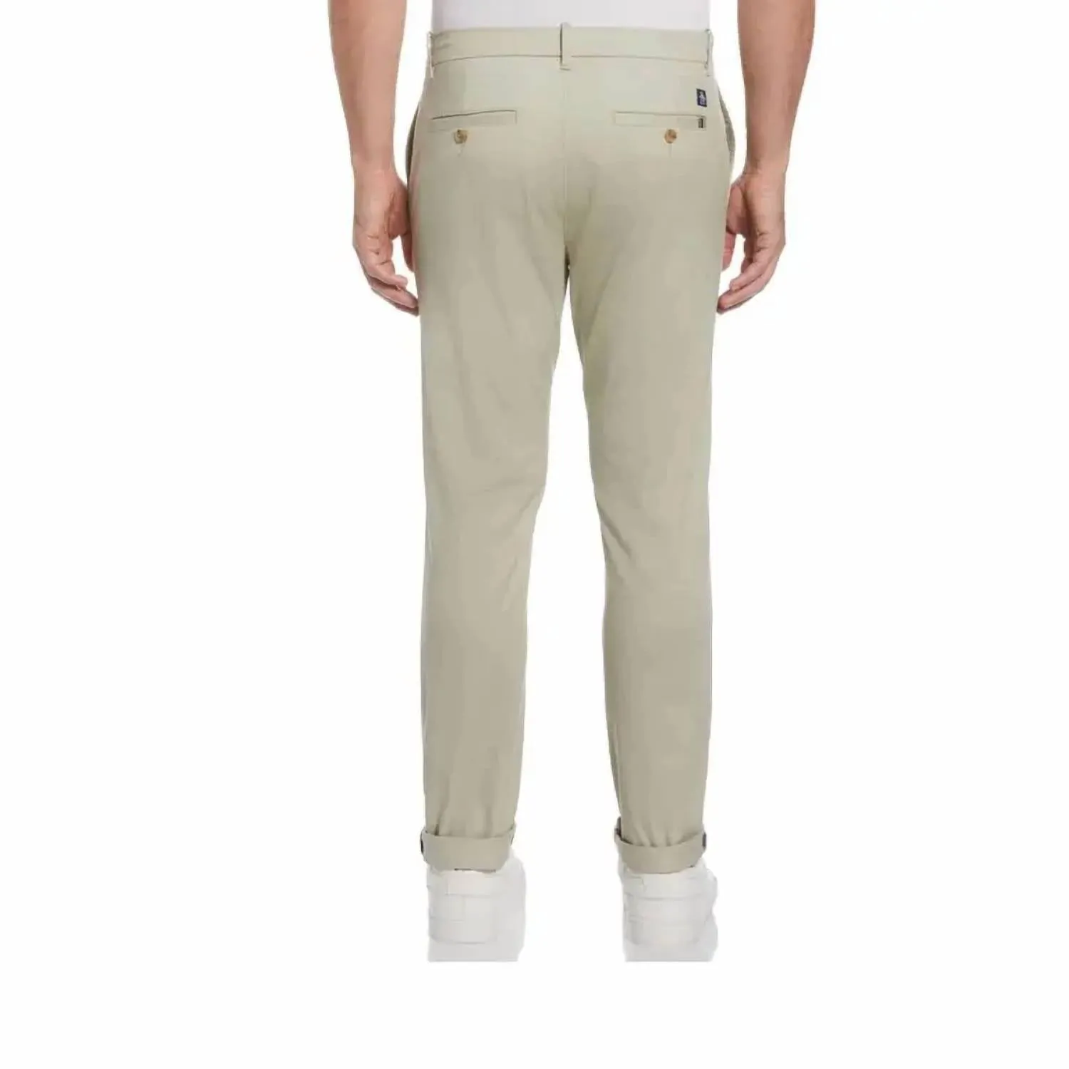 Slim Fit Premium Basic Chino Pants In Light Grey